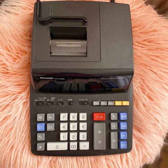 Sharp EL2196BL 12-Digit Desktop Printing Calculator, Black - Picture 4 of 8